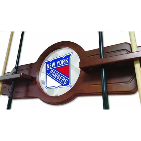 Holland Bar Stool Co New York Rangers Cue Rack in Chardonnay Finish CueNavNYRang